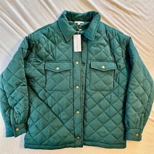 Women's Quilted Jacket in Green